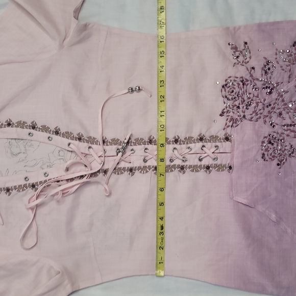 Spice and Roses pink long tunic or short dress sz Small - Picture 10 of 12